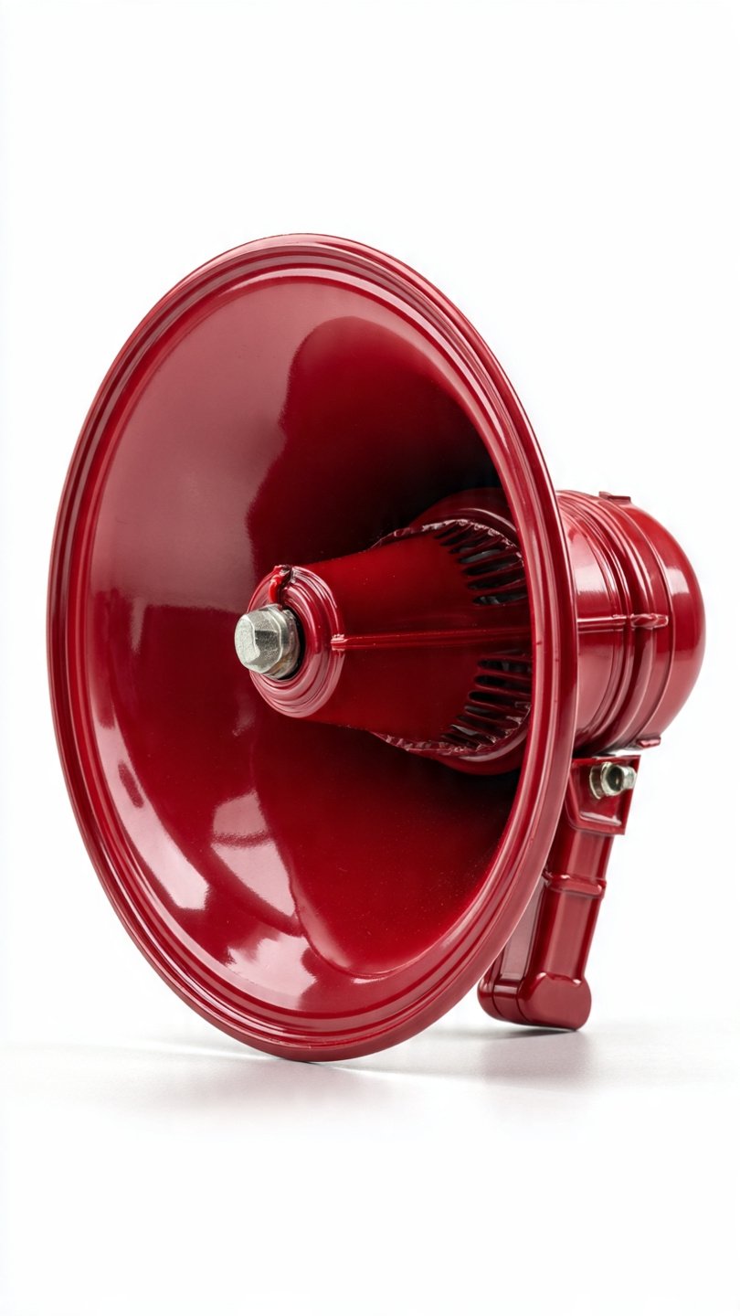 Sirena Electrónica 12V Tipo Bocina Color Rojo